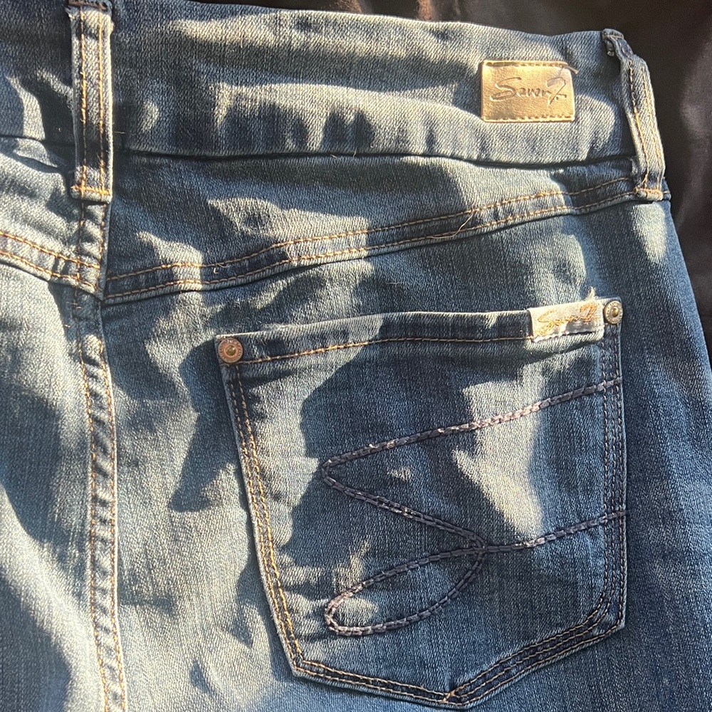 Seven7 Medium Blue Skinny Jeans